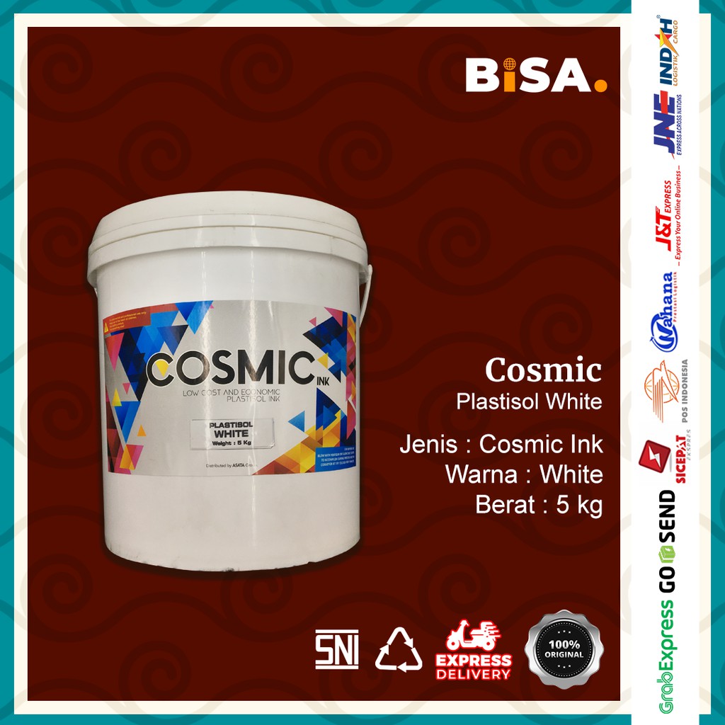TINTA SABLON PLASTISOL COSMIC WHITE/PUTIH 5KG