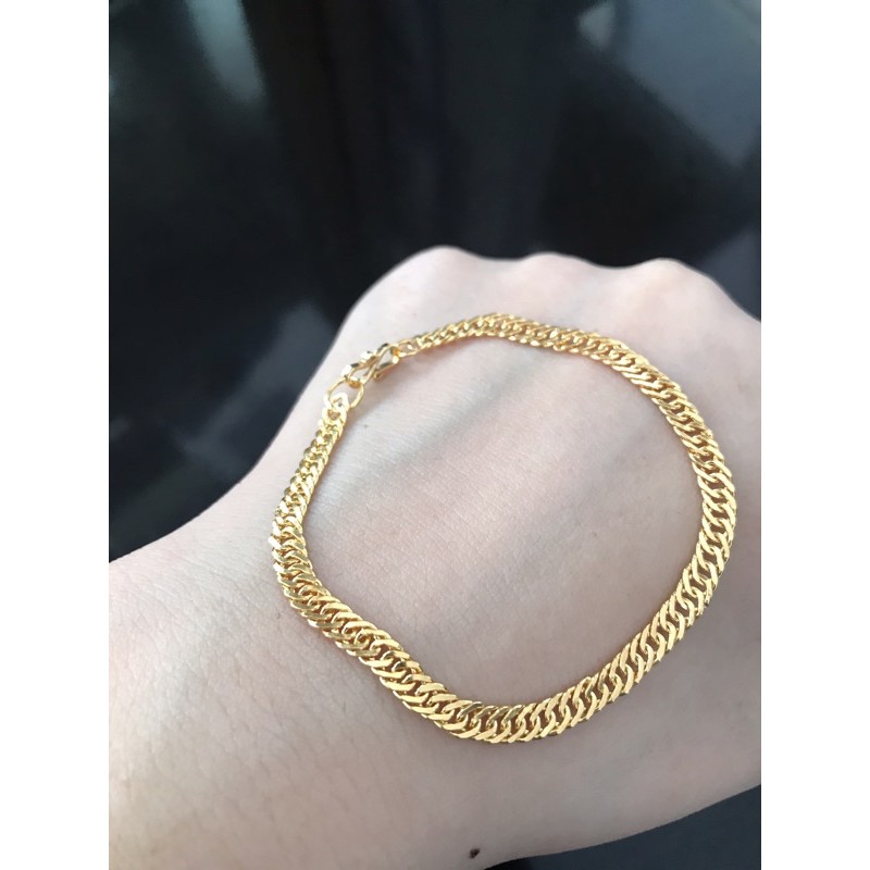 gelang hollo emas kadar 300
