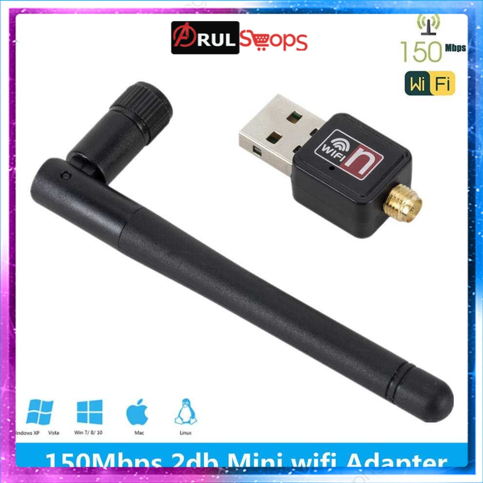 Taffware Wireless USB Adapter 802.11N 150Mbps Dengan Antena