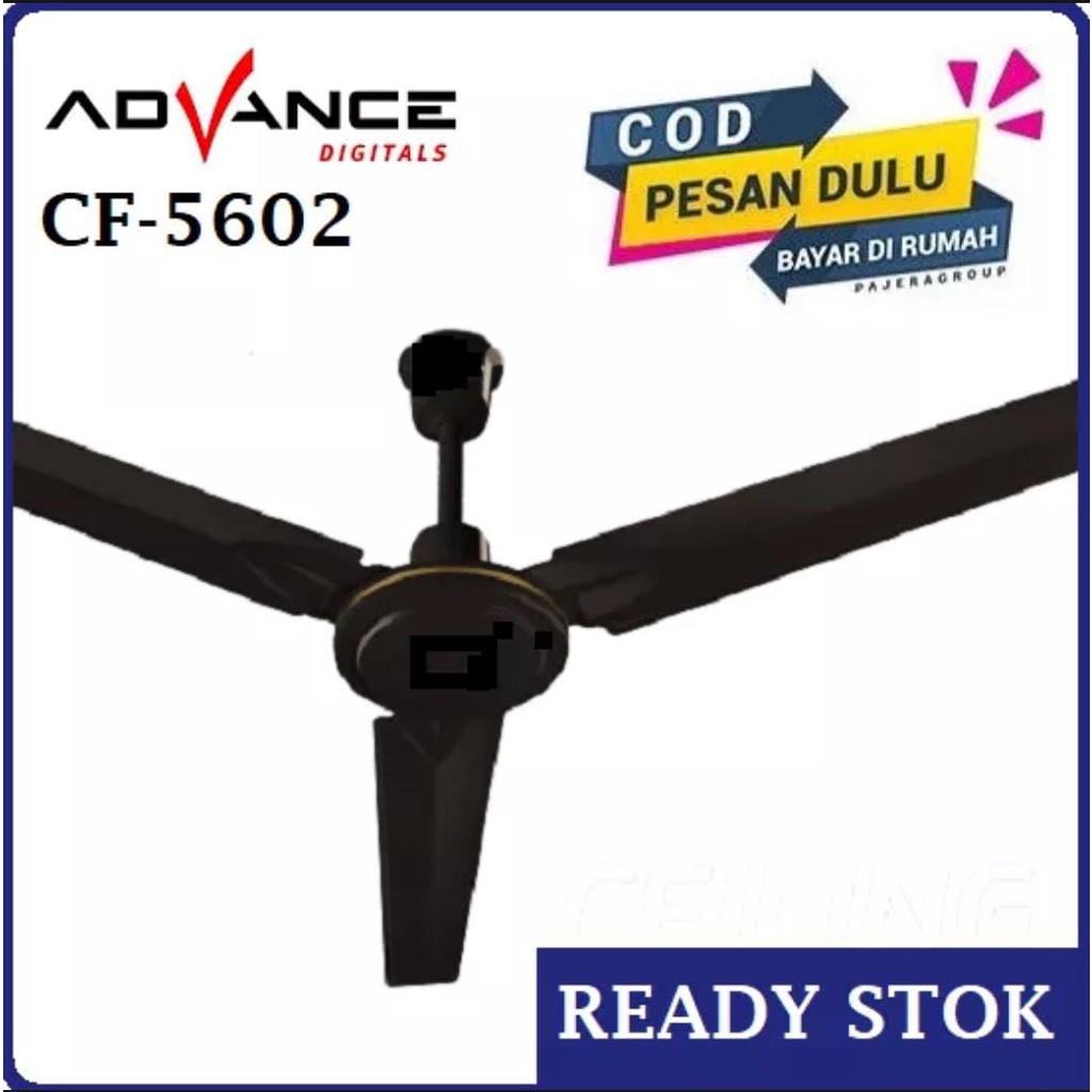 Kipas Angin (Ceiling Fan) Advance  Ceiling Fan Besi HITAM Original Bergaransi Resmi - TERMURAH