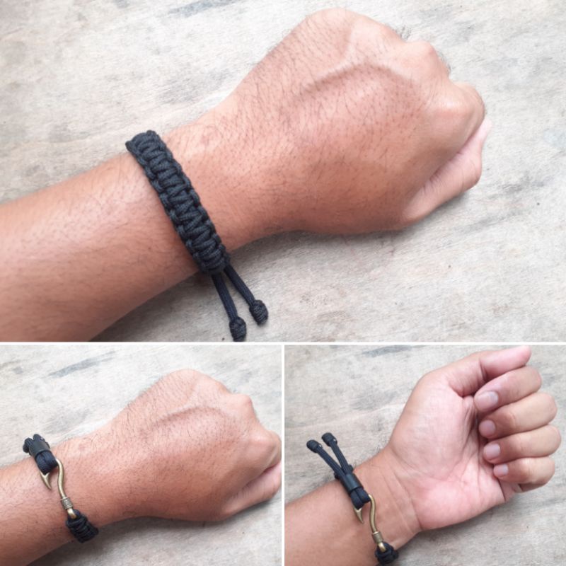 Paracord Hook Kail Jangkar Gelang Bracelat pria