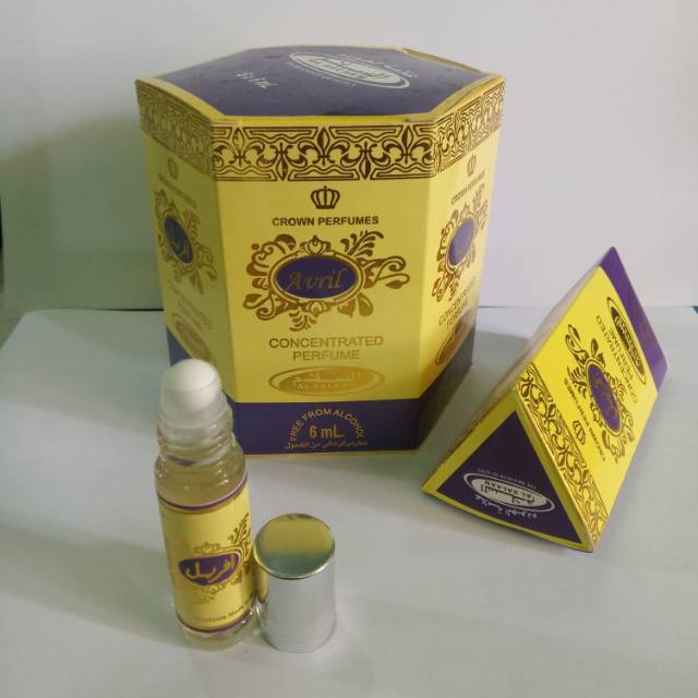 Parfume 6ml 100% non al kohol aroma AVRIL merk AS-SALAM