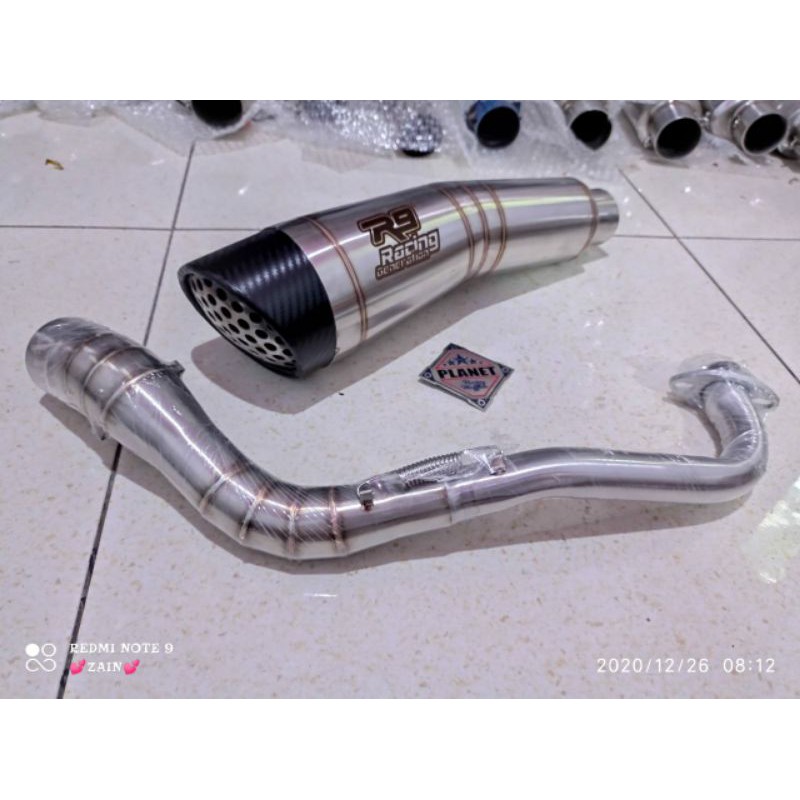 knalpot r9 h2 untuk nmax pcx aerox adv beat vario 110 125 150 scoopy dll exhaust motorcycle