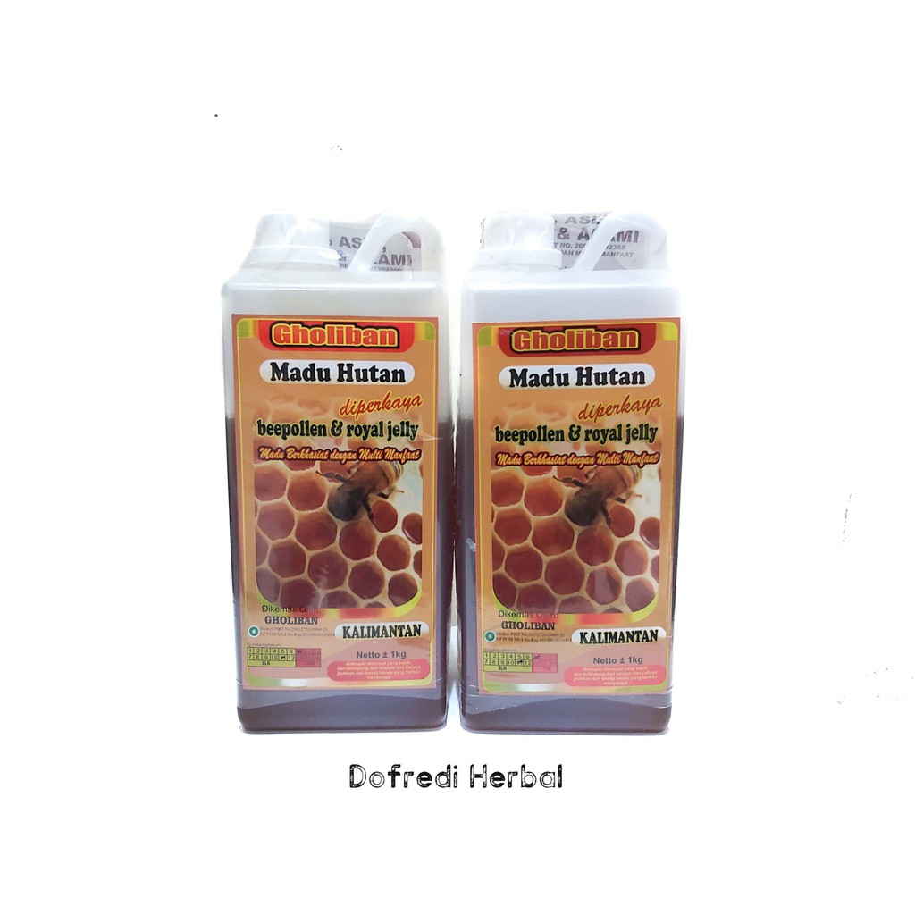 

Gholiban Madu Hutan Kalimatan Diperkaya Beepollen dan Royal Jelly 1 Kg ORIGINAL