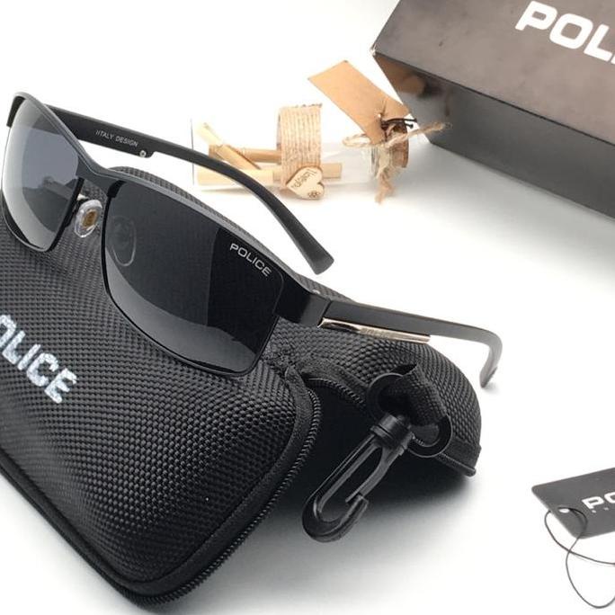 ♜ Sunglass Kacamata Pria Police P24 / P 24 Lensa Polarized Original kaca mata mancing passer ikan  