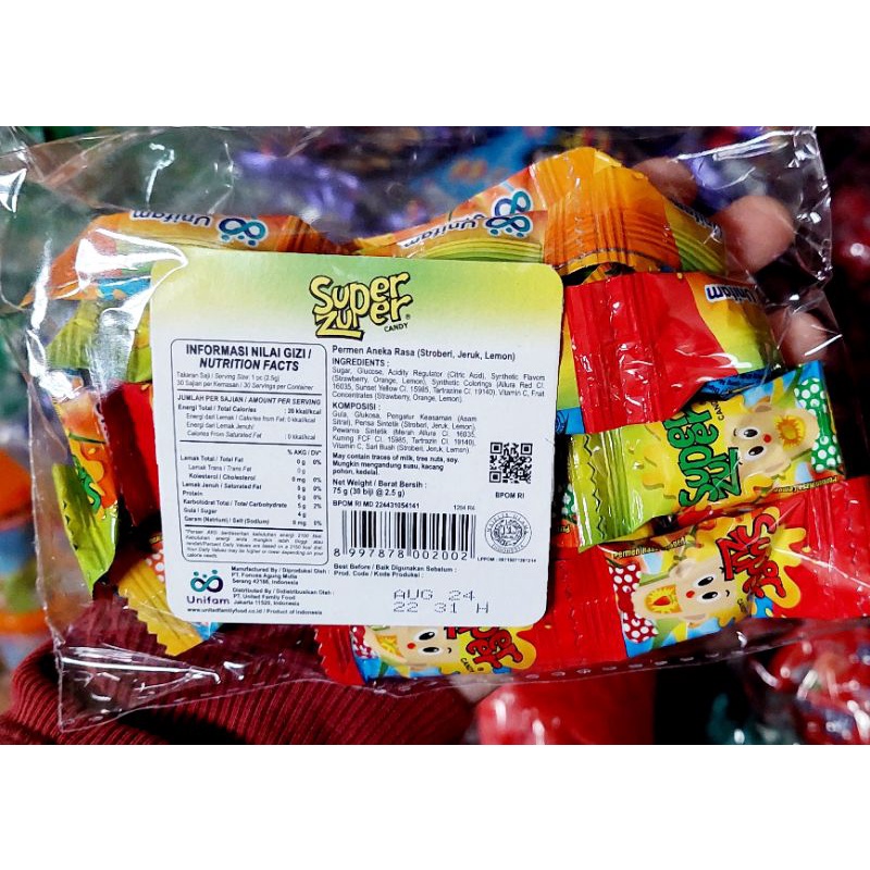 Milkita Candy / Super Zuper 84 gr (2,8 gr x 30 pcs) / milkita zak 28.5gr x 40pcs