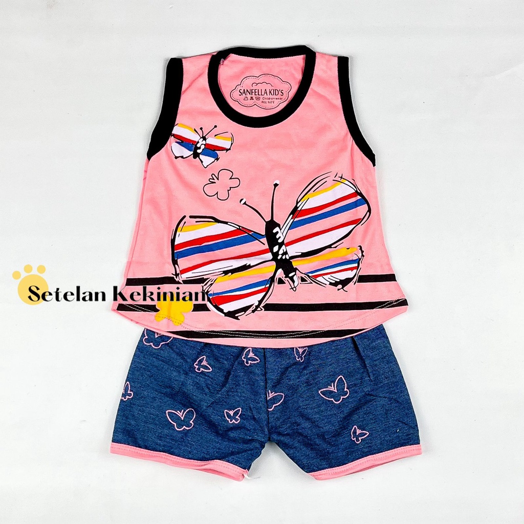 [SK] Set Baju Baby Newborn 0bln-12bln Singlet Kutung Baby Girl Setelan Anak Perempuan Lucu Trendy