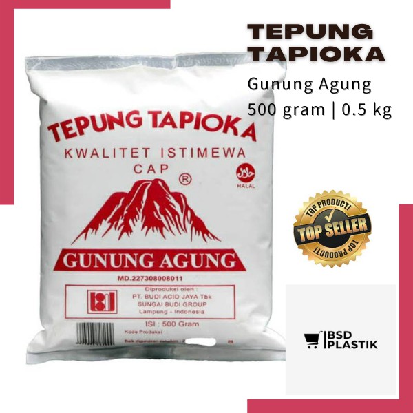 

Tepung Tapioka cap Gunung Agung Tepung Tapioka Gunung Agung 500 gram