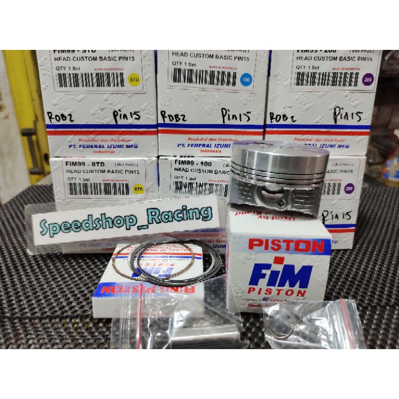 PISTON KIT FIM BAHAN MENTAH UKURAN 57 58 59 60 61 62 63 63,5 64 64,5 65 65,5 66 66,5 67 67,5 68 70 7