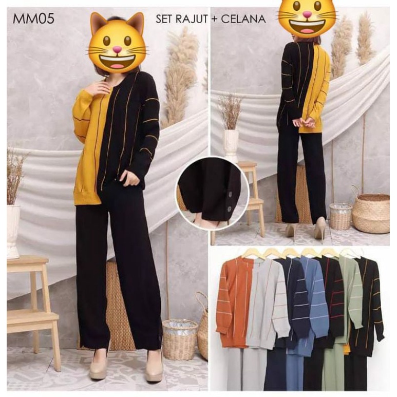 SET CELANA RAJUT IMPORT