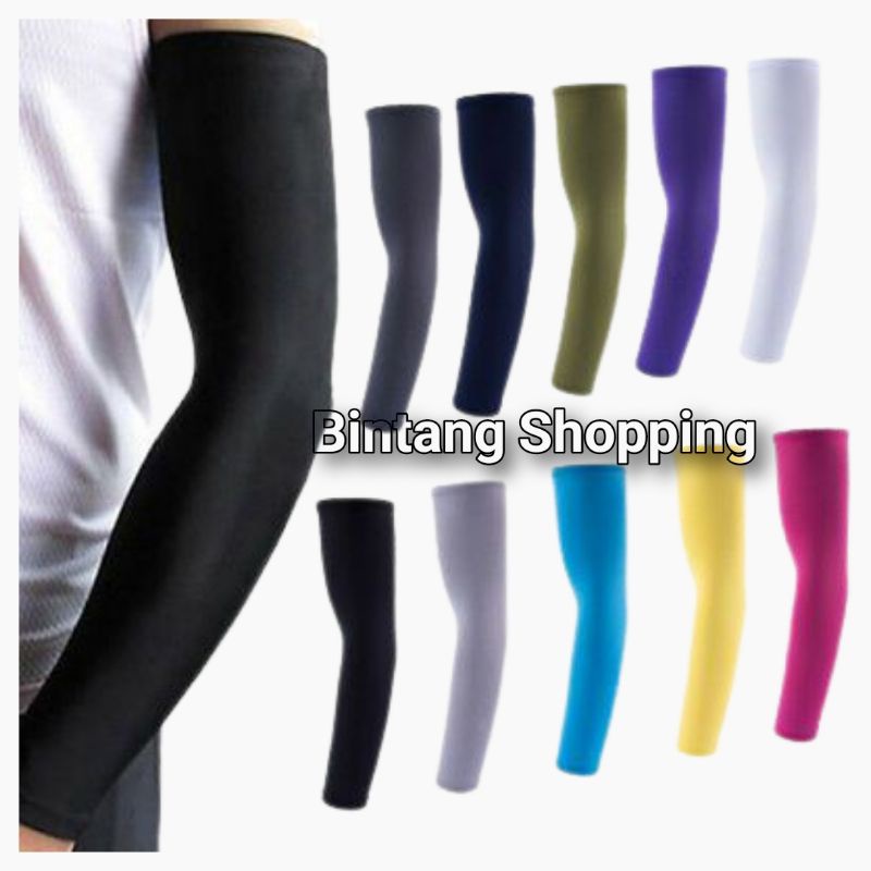 Satu Pasang Manset Stocking Pelindung Tangan Pria Wanita