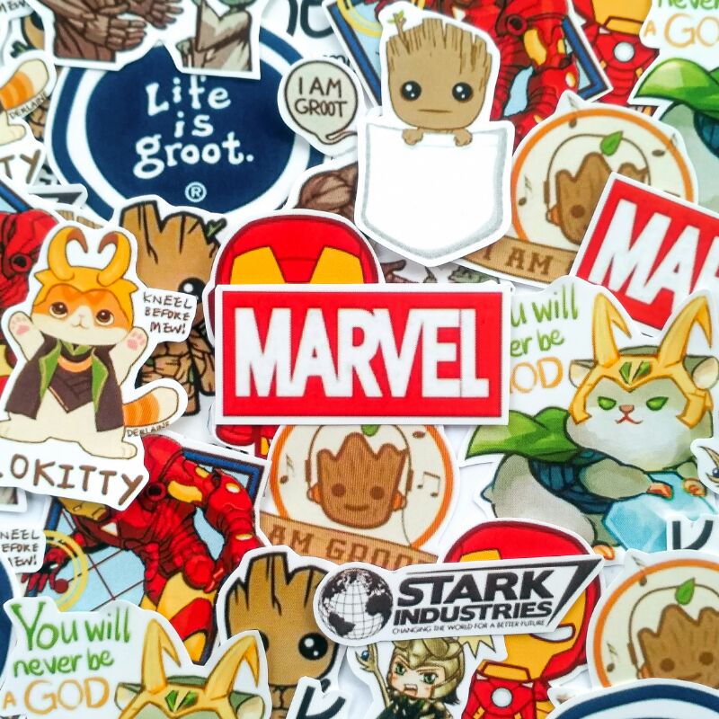 

Avengers Marvel Deco Sticker Pack include 23 pcs Waterproof Vintage