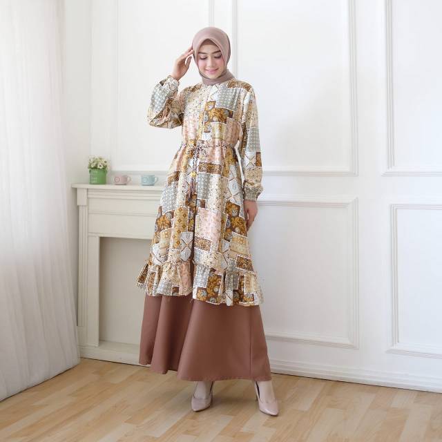 MODESSE TRENDY GO FIT TO XL GAMIS CANTIK MODERN ORIGINAL REALPICT