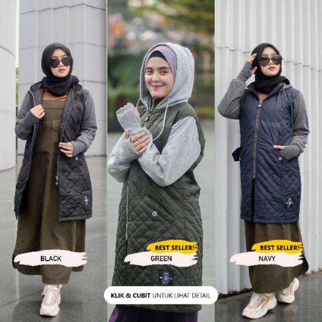 HIJACKET GRACIELA JAKET MUSIM DINGIN - OUTWEAR MUSLIMAH TEBAL NYAMAN WINTER FASHION-6