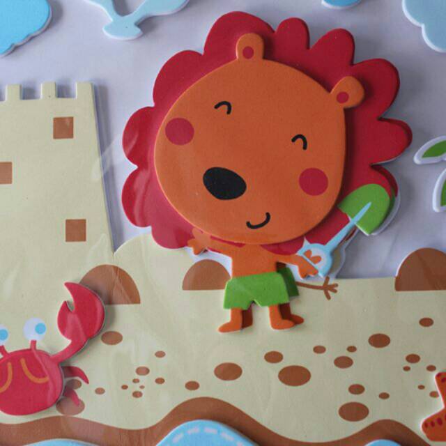 Wallpaper wall sticker removable bisa dicopot dan dipasang ulang...
