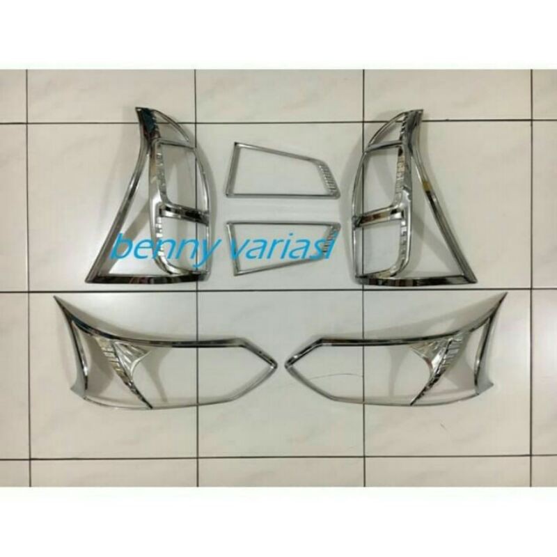Grand Avanza 2015 2017 Garnish Garnis List Lampu Depan Belakang Chrome