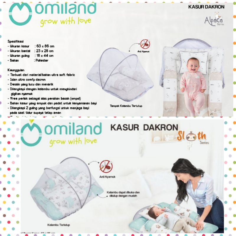 Omiland kasur bayi dacron sloth series 2021