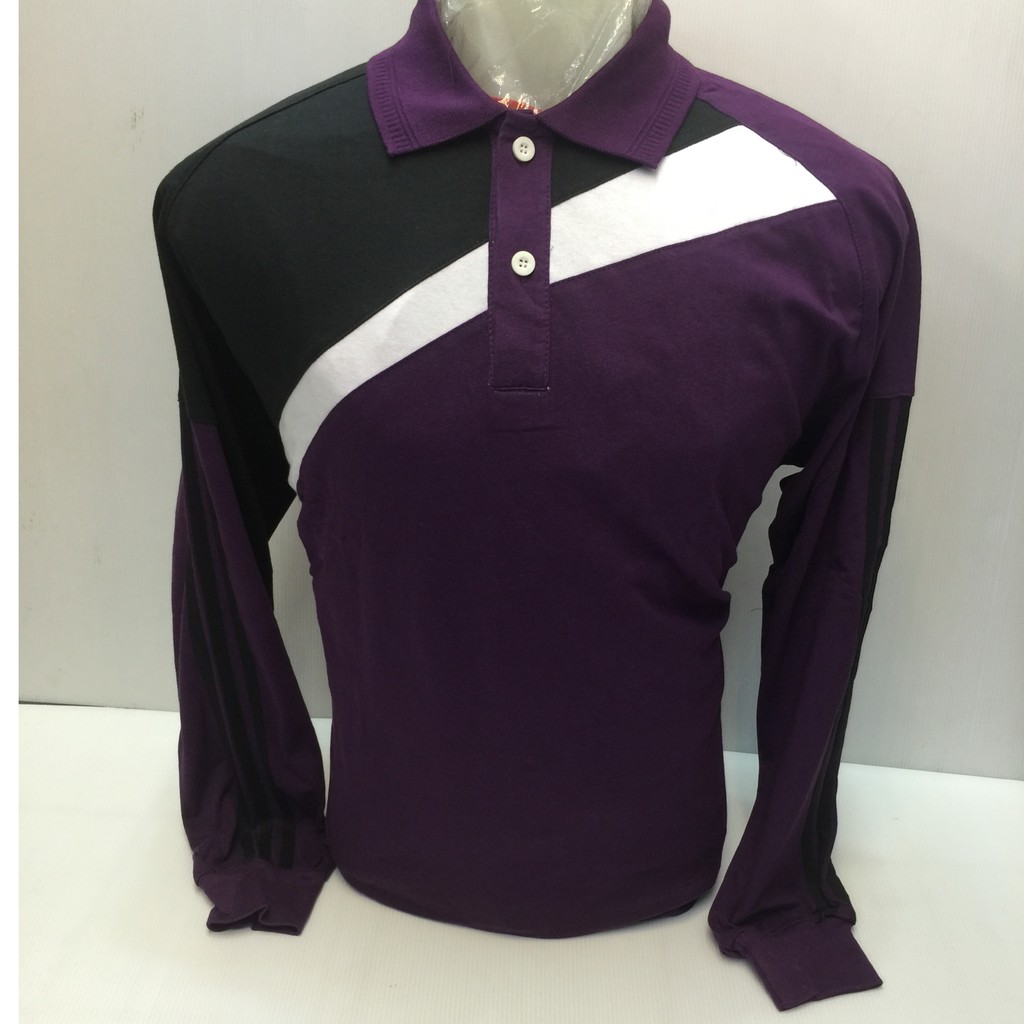 Kaos APRX MT16 Lengan Panjang Ungu Hitam Putih