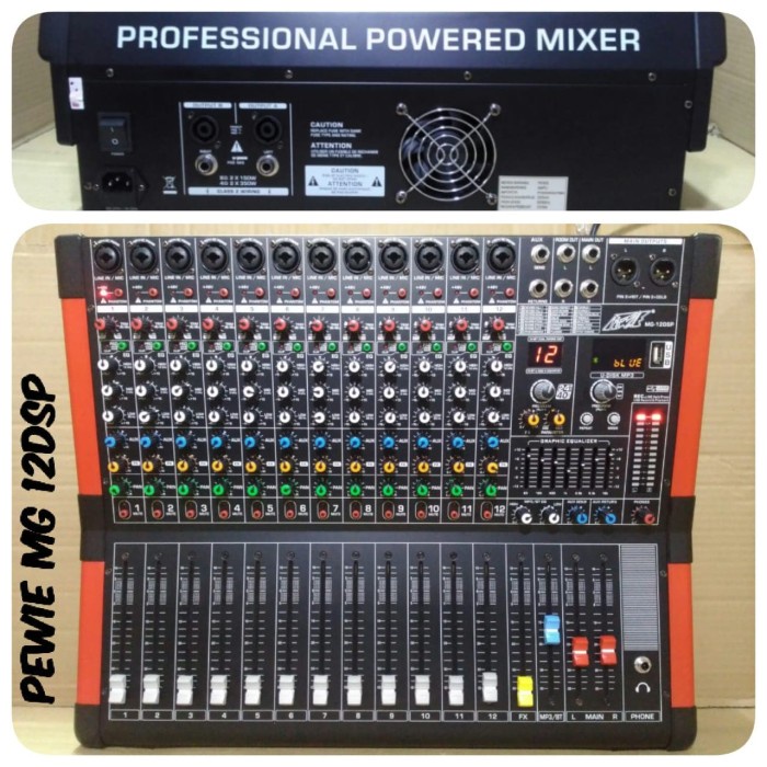 POWER MIXER PEWIE MG 12 DSP PROFESIONAL 12 CHANNEL POWER AUDIO SOUND