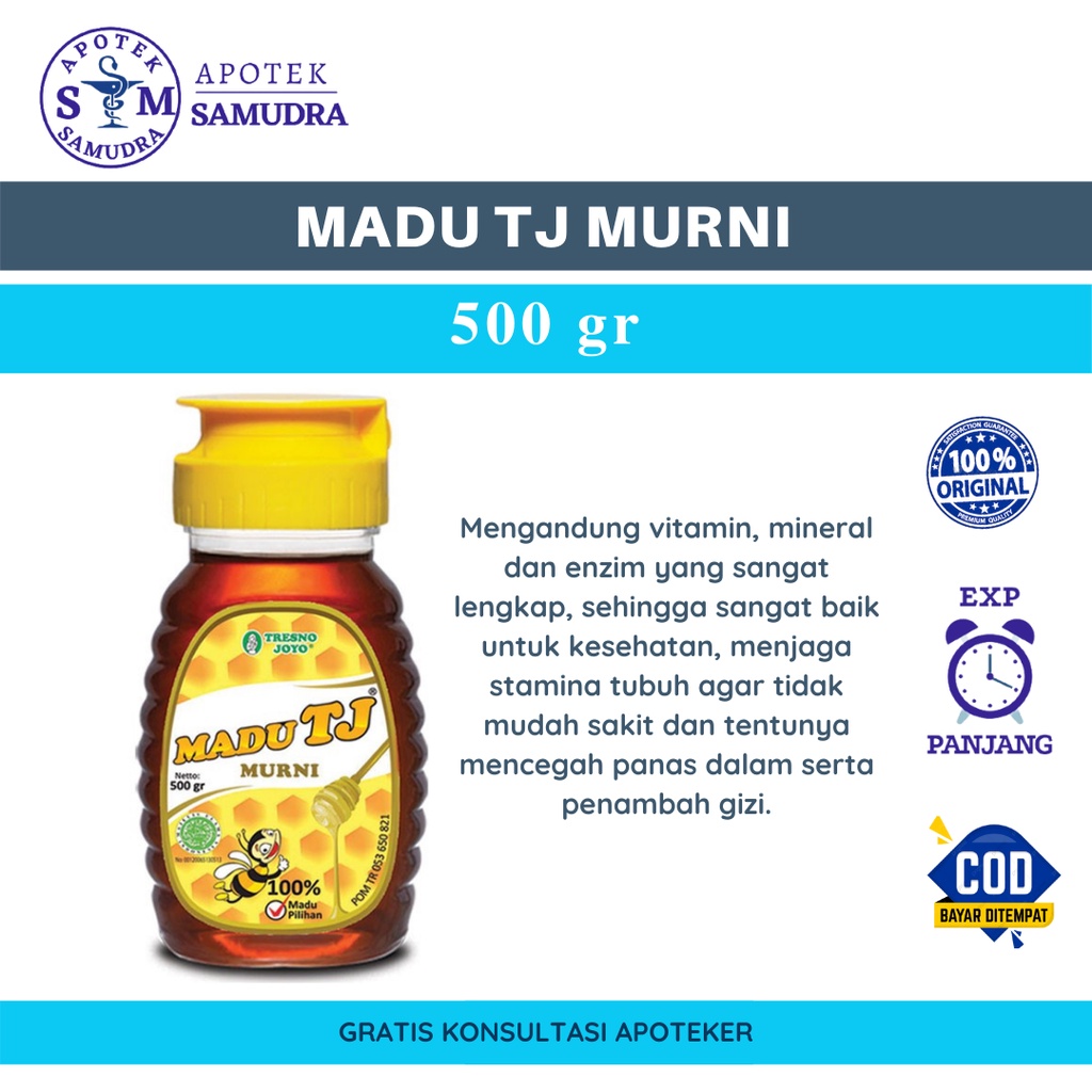 

MADU TJ MURNI - 500 gr - madu murni mencegah panas dalam melembabkan bibir menjaga stamina tubuh mengobati sariawan penambah gizi meningkatkan nafsu makan menjaga kesehatan kulit menjaga kesehatan mengobati bibir pecah-pecah