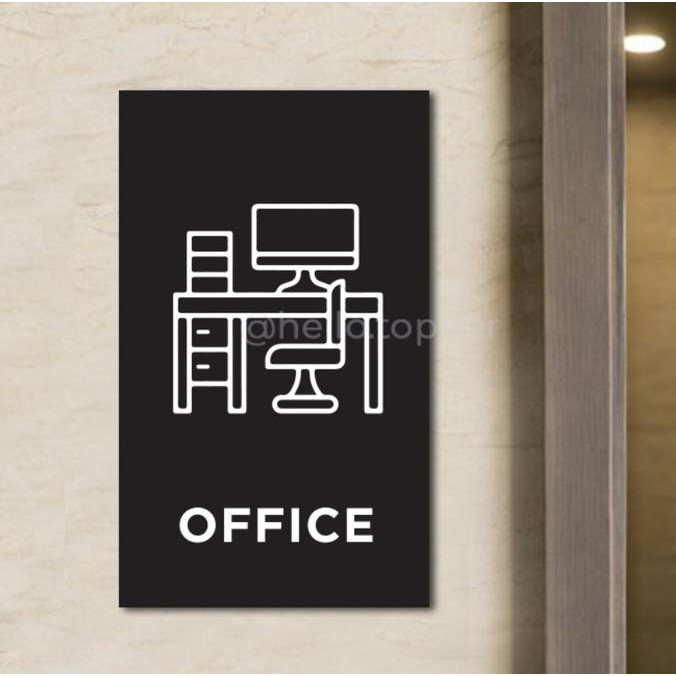 

✨BISA COD✨ Office Sign Acrylic Modern | Akrilik Label | Sign Office|Sign Penanda