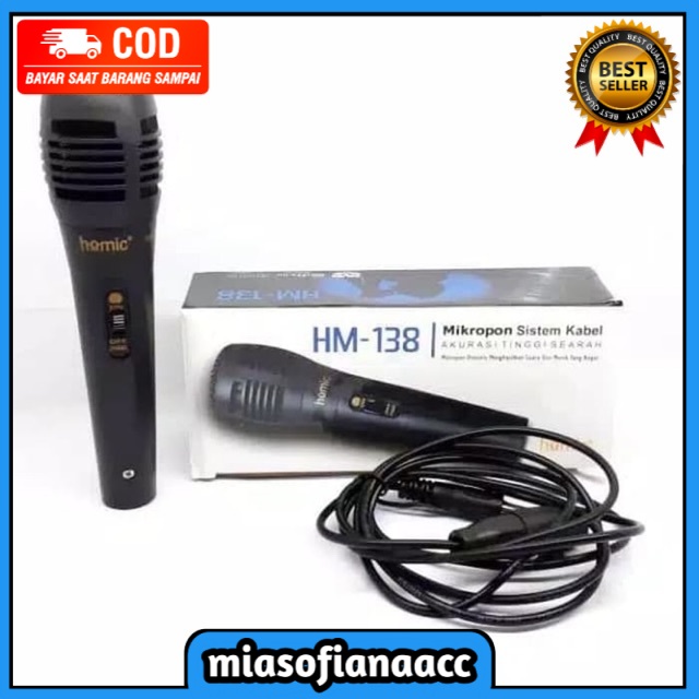 (COD) Microphone HOMIC HM-138 Sistem Kabel