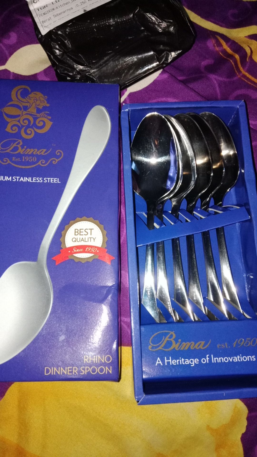 Dinner Spoon Bima 1 Set Isi 6 Sendok Makan Bima Stainless