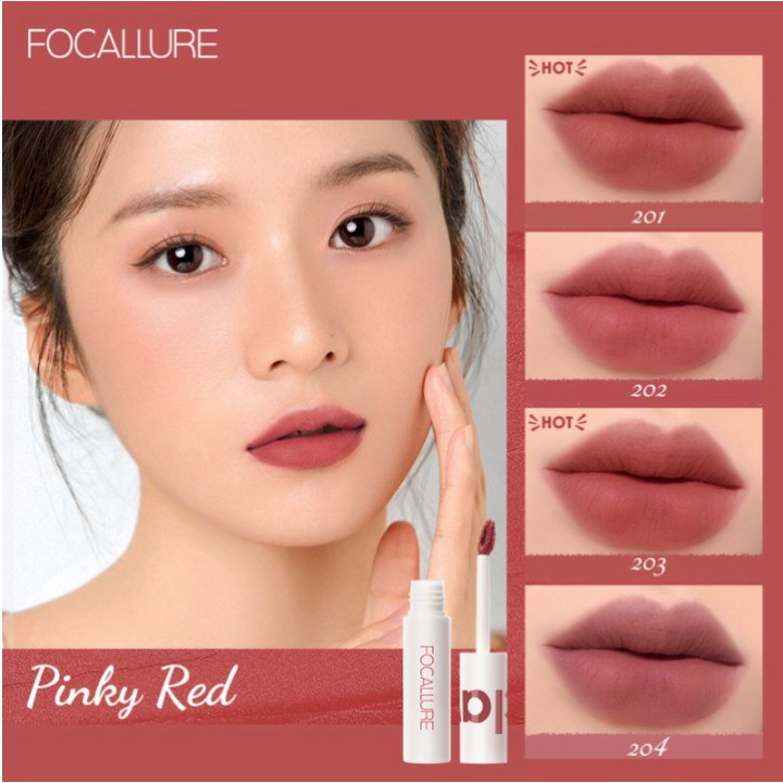 FOCALLURE Velvet Lipstik Lipclay Cream Velvet Matte Mousse Dan Smooth Lipstick