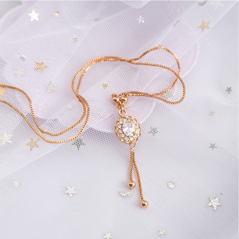 Kalung Wanita Liontin Warna Gold Aksesoris Fashion Import - Kalung Liontin Wanita