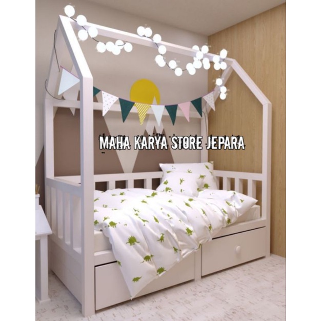 DIPAN ANAK MINIMALIS 2 LACI BESAR UKURAN 90X200