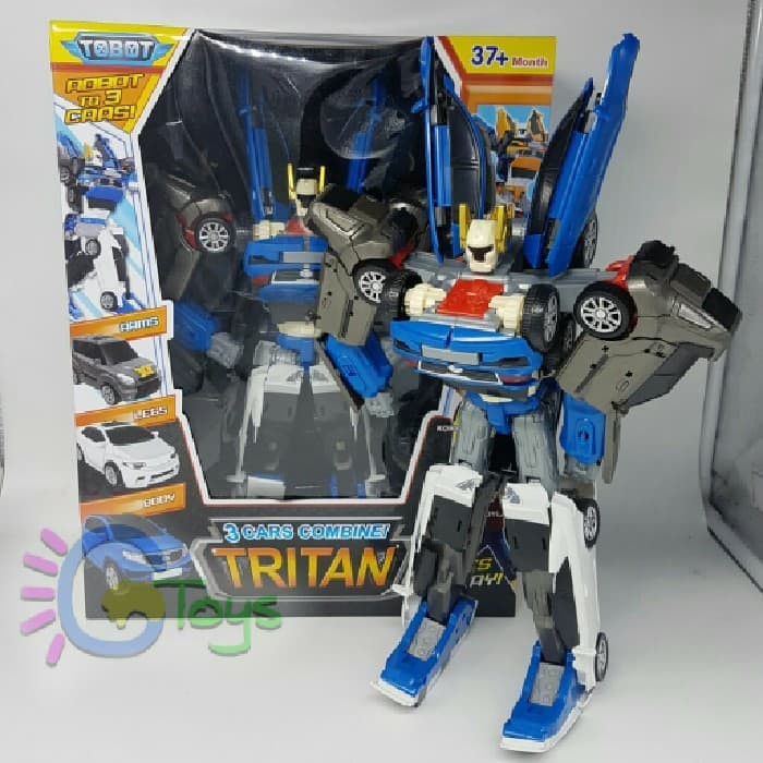 Jual Tobot Tritan Besar Ukuran Jumbo Robot 37cm Mainan Anak Limited