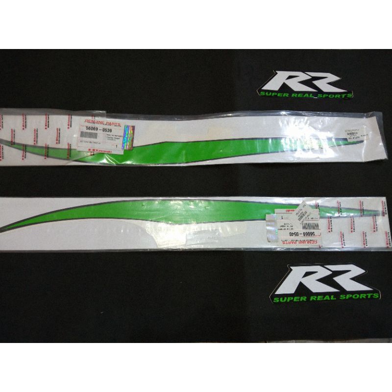 striping stiker body belakang set ninja rr old se 2010 Original kawasaku