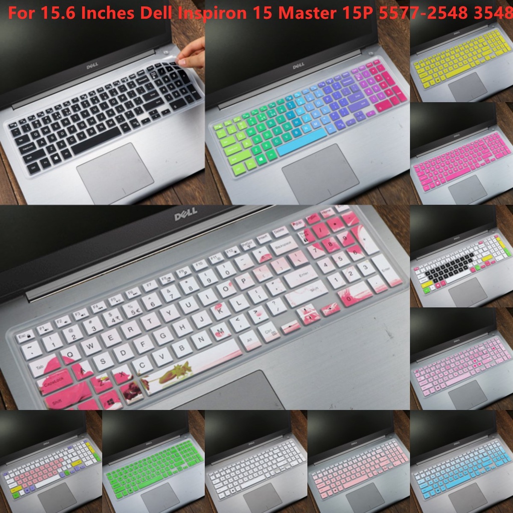 For 15.6 Inches Dell Inspiron 15 Master 15P 5577-2548 3548B Soft Ultra-thin Silicone Laptop Keyboard Cover Protector