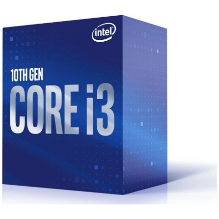Processor Intel Core i3-10100f gen 10 lga 1200 3.6Ghz to 4.3Ghz tdp 65w 6mb cache Comet lake Box