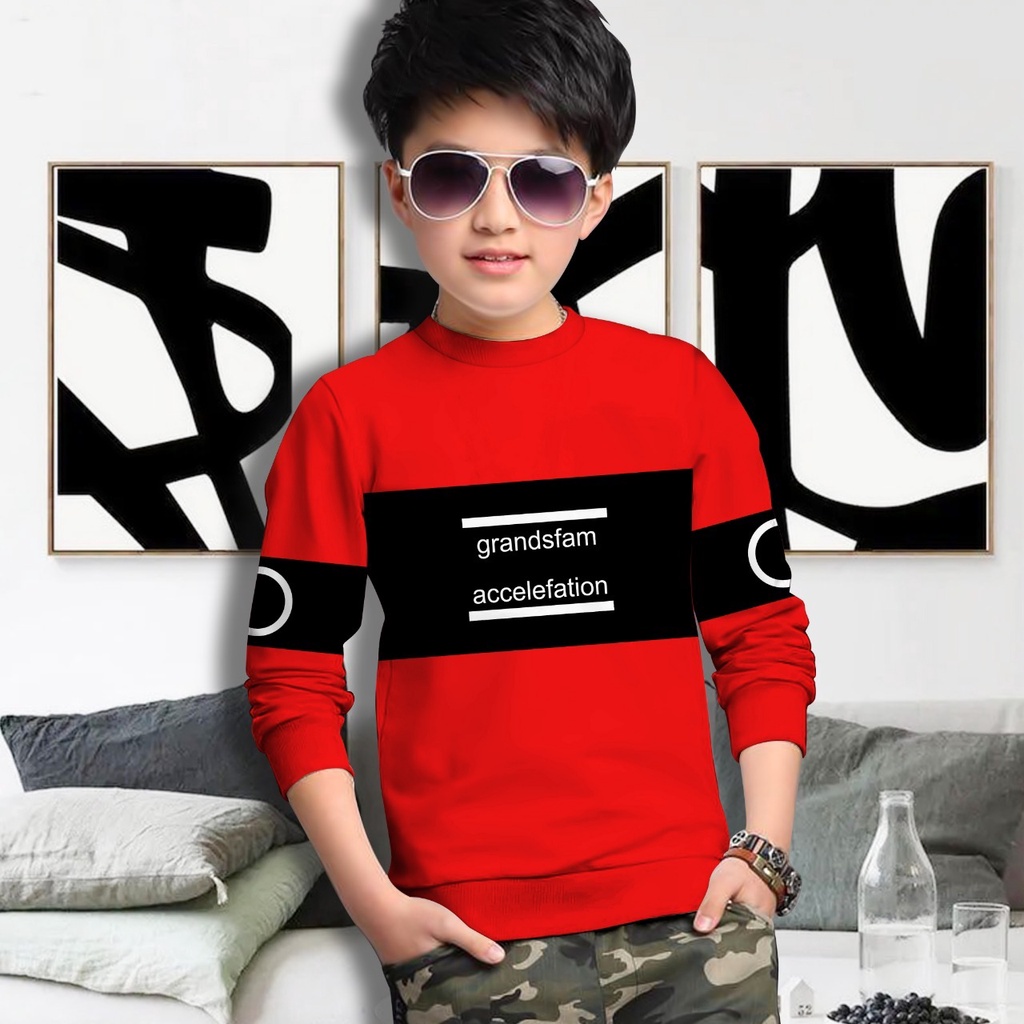 Switer Accelefation Terbaru / Sweater Anak Laki-laki /  Sweeter Gaming Bahan Babyterry / FLAVA_STORE