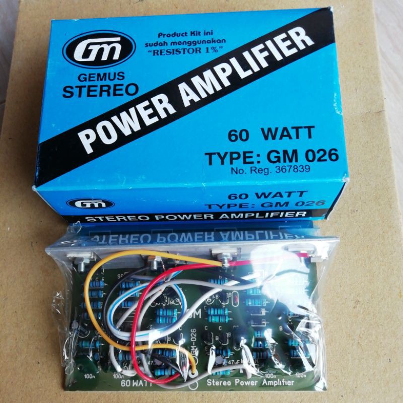 POWER AMPLIFIER STEREO 60W GM-026