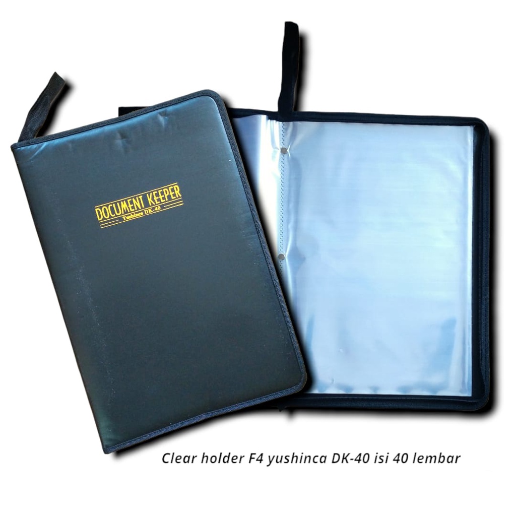 MAP DOKUMEN FILE HOLDER ISI 40 KULIT PVC SLETING DOCUMENT KEEPER FOLIO