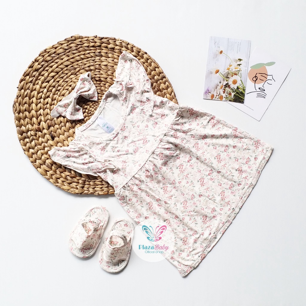 Plazababyku MX DRESS ARRYANA dress bayi bunga 3-15 bulan Free headband dan sandal PART2