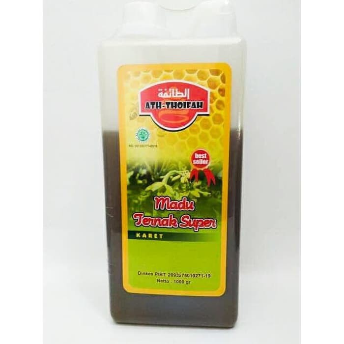 

Madu Super Bunga Karet Orignal Athoifah 1000 Gram / 1 kg