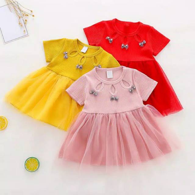 Dress anak/dress bayi/rok tutu bayi import/rok tutu anak/dress import/baju anak/rok bayi