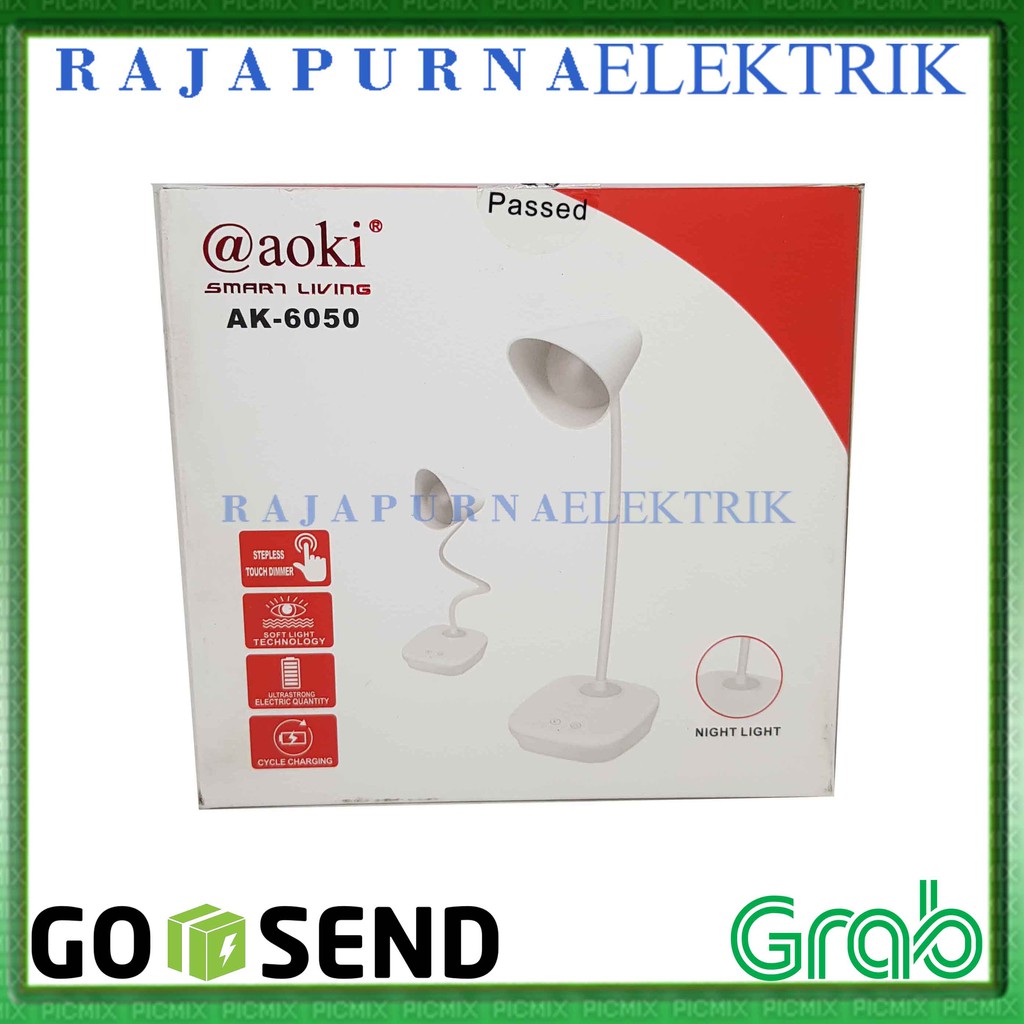 LAMPU MEJA BELAJAR TORCH DIMMER - TOUCH SENSOR - FLEKSIBEL - AOKI