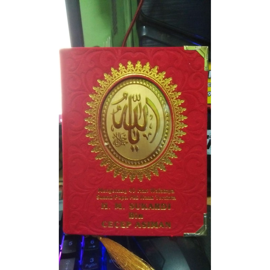 Cetak Yasin Majmu Syarif Cover Beludru Custom Nama 484 Hal Free Alquran