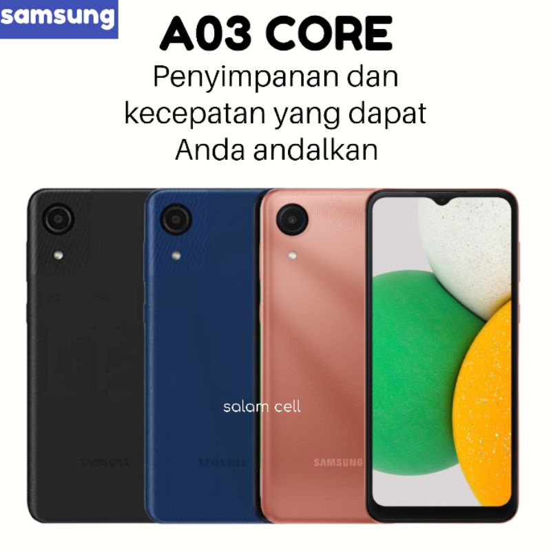 Samsung A03 CORE Ram 2/32GB Baterai 5.000MaH Garansi Resmi