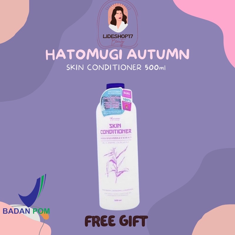 [FREE BOTTLE SPRAY] HATOMUGI Autumn With Hatomugi Extract 500ml BPOM