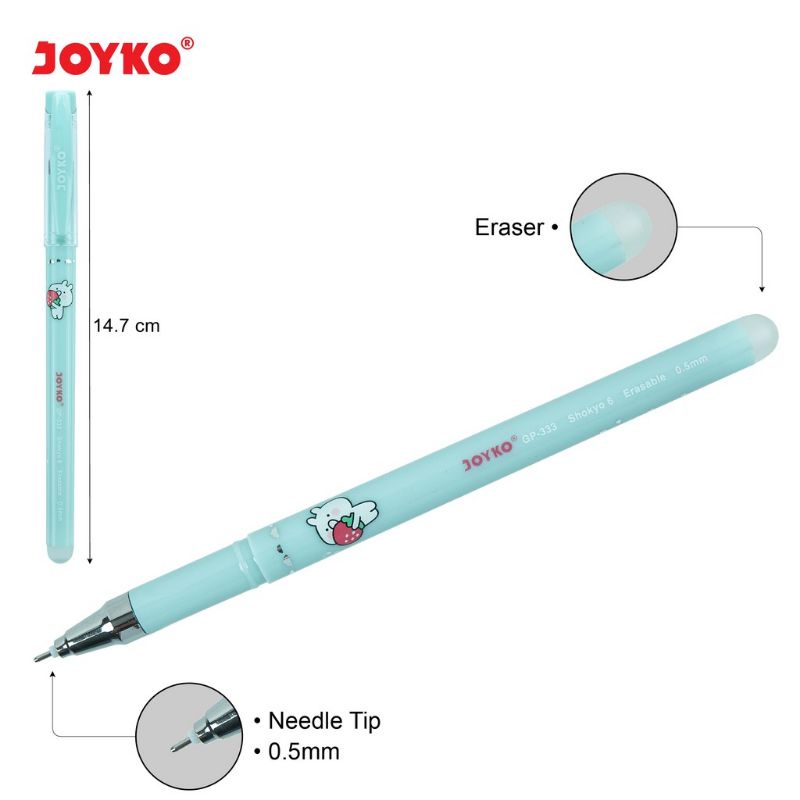 Pulpen Bisa dihapus Joyko GP-333 Shoyko6 (12pcs)