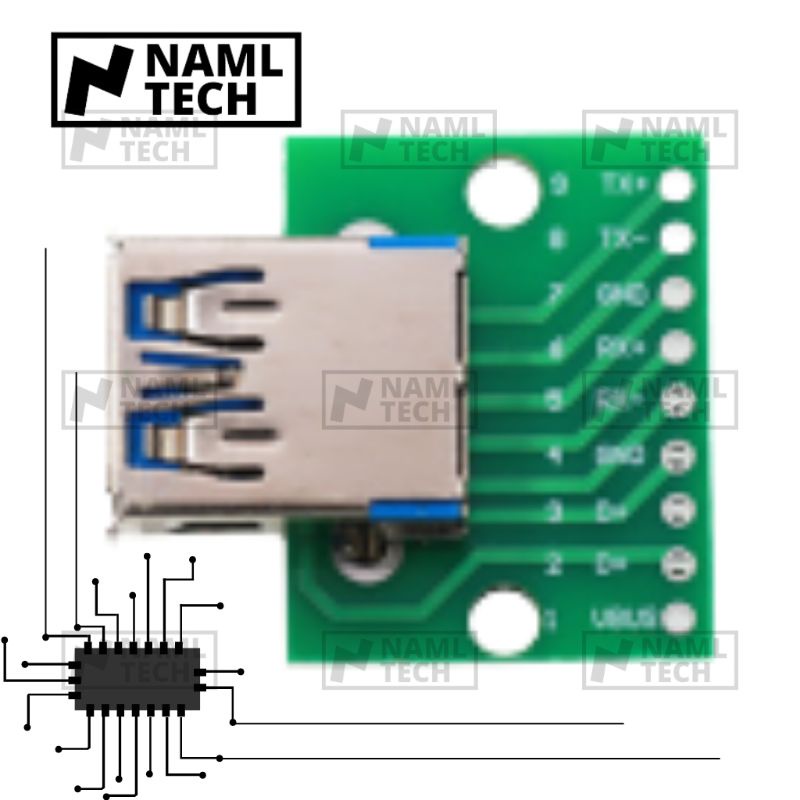 Board USB 3.0 Socket Connector Port USB