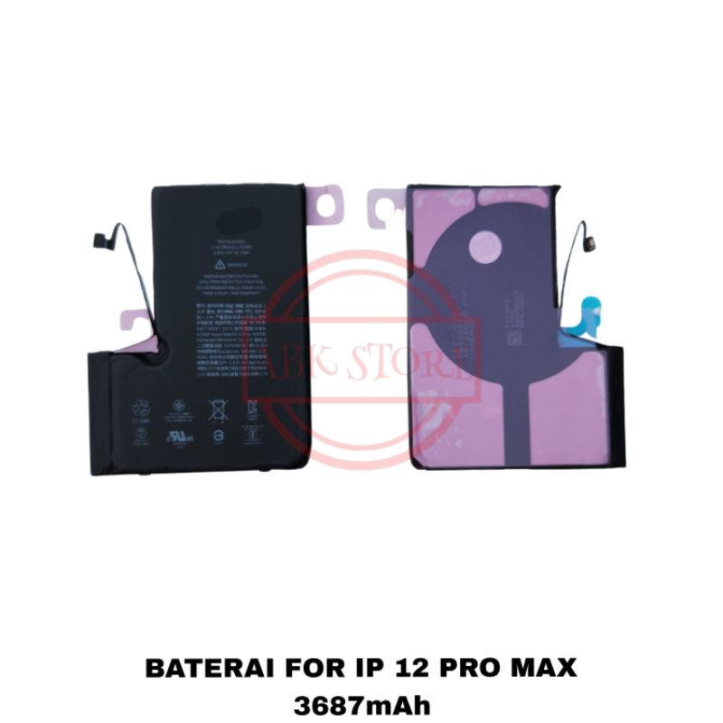 BATERAI BATRE BATTERY FOR IP 12 PRO MAX 3687MAH