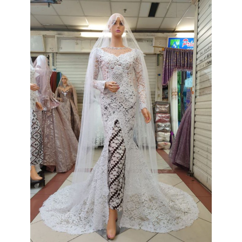 KEBAYA AKAD NIKAH MEWAH MURAH