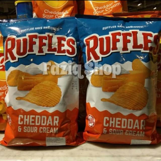 

Ruffles cheddar sour creame snack import