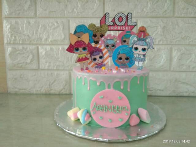 Lol Lol Surprise Lol Cake Kue Custom Bandung Birthday Cake Kue Ulang Tahun Shopee Indonesia